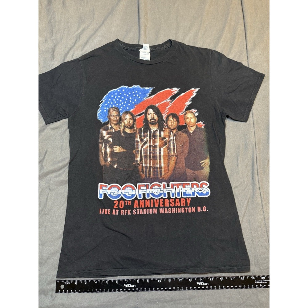 Foo Fighters 20th Anniversary 2015 RFK Stadium Concert T-Shirt Medium Black